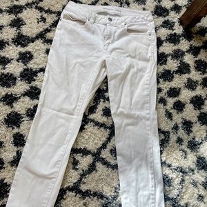 Michael Kors White mid rise jeans